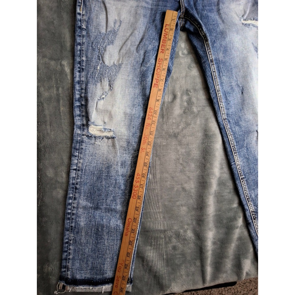 Silver Jeans Co Kenni Mid Rise Distressed Boyfriend Jeans W31 L27 L27158SCS346 - Picture 5 of 10